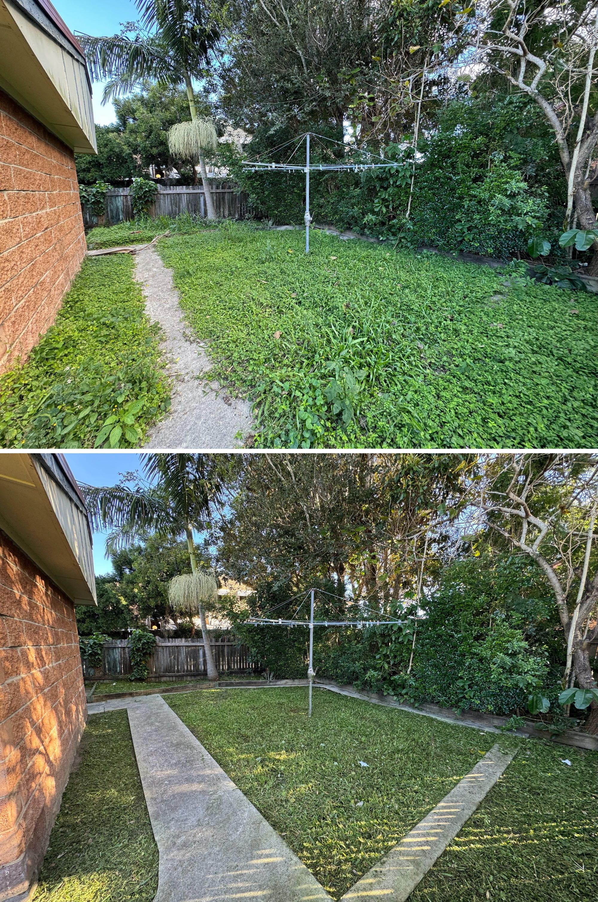 Real estate agency property restoration with edging work